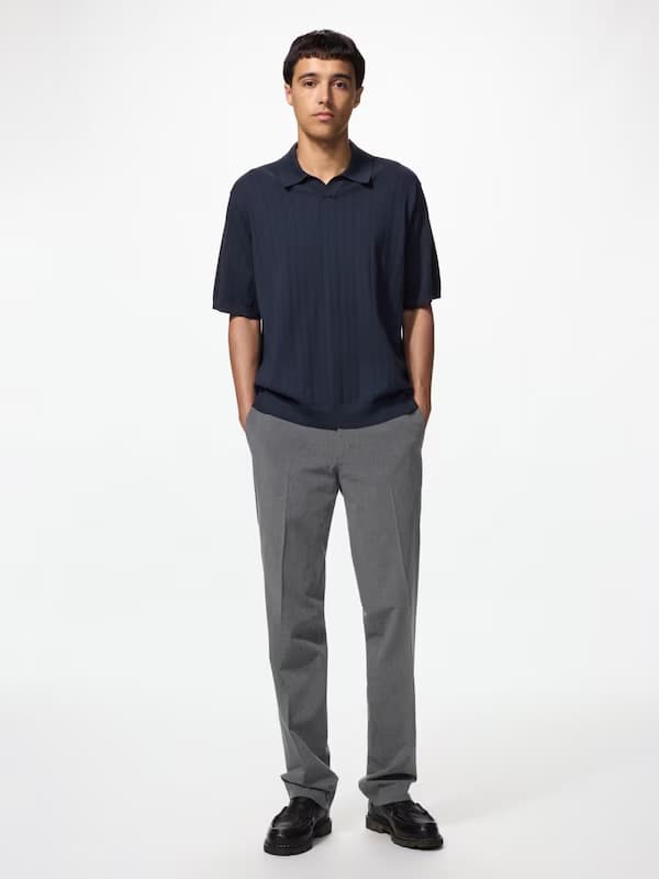 Классические брюки из эластичной ткани / удлиненный вариант