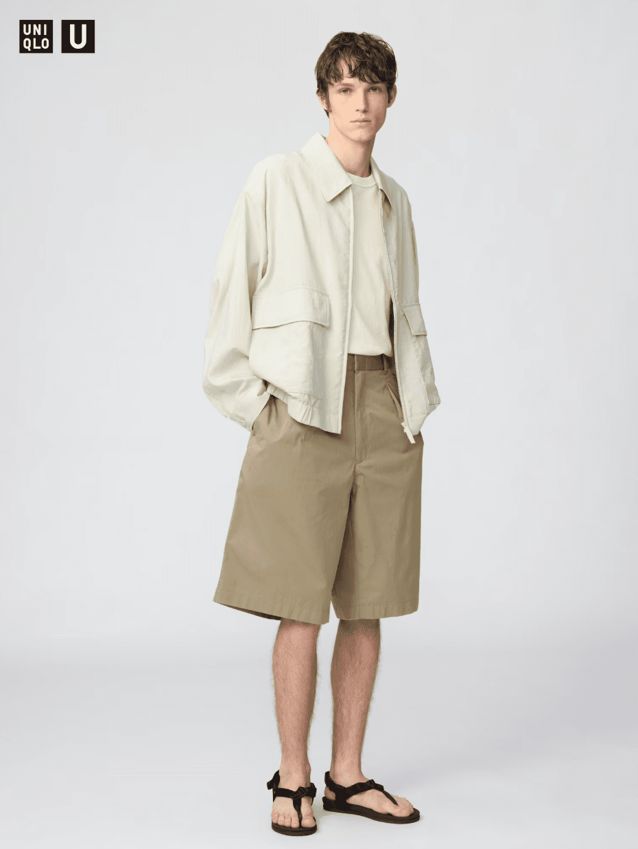 Шорты со складками Uniqlo U