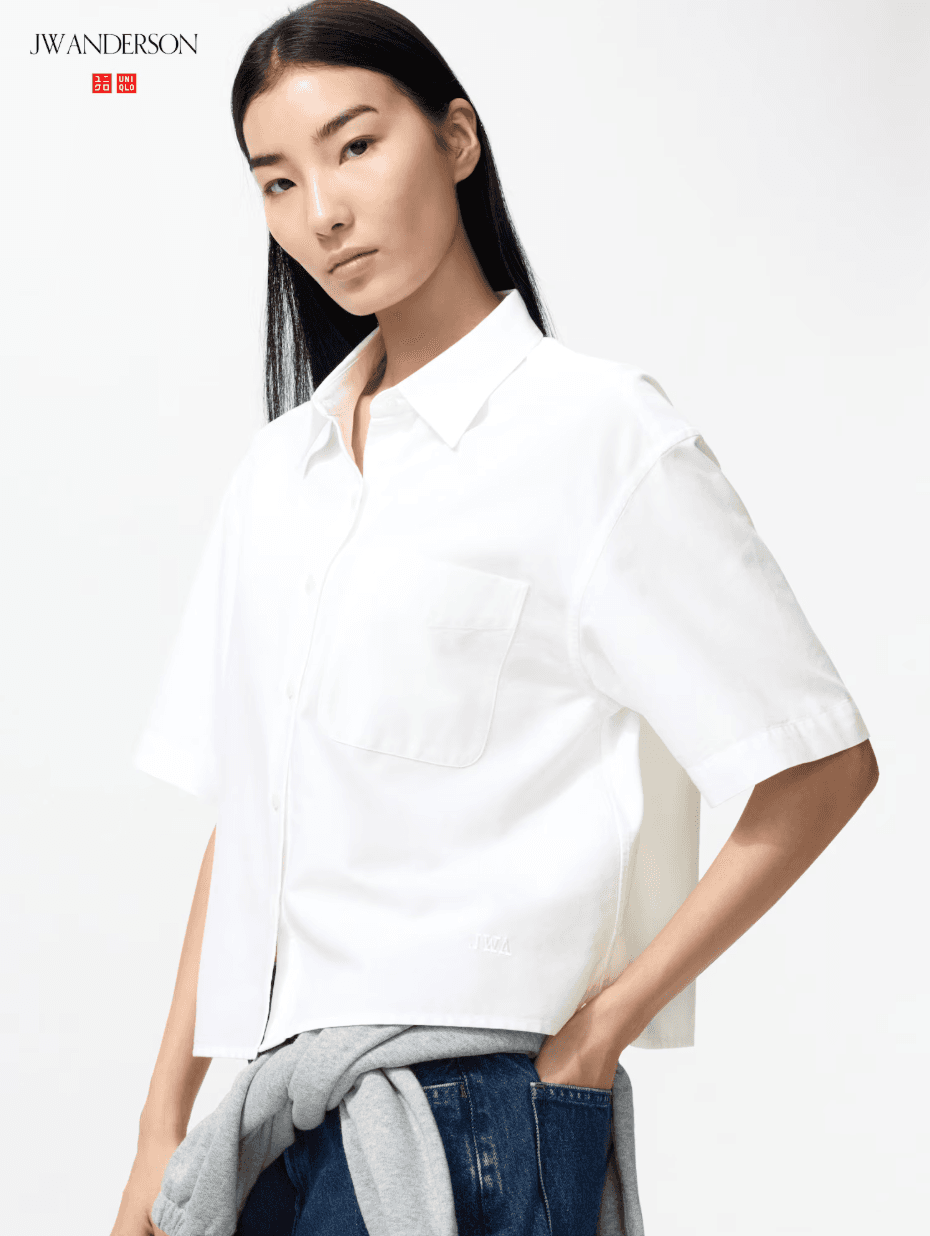 Короткая рубашка оксфорд JW ANDERSON