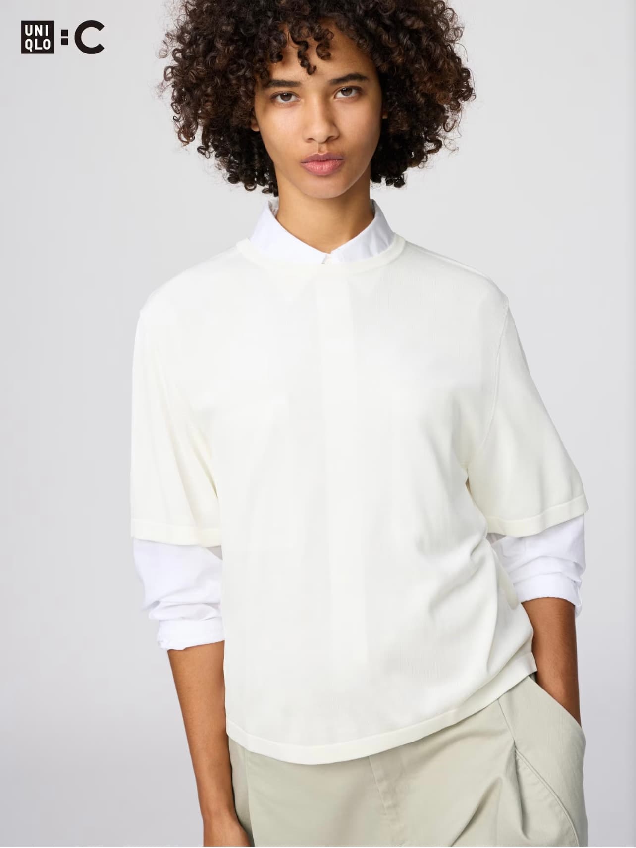 Вязаная футболка Uniqlo C